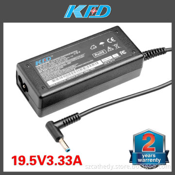 2 Years Warranty AC Adapter for HP 19.5V 3.33A Laptop Adapter with 4.5*3.0mm
